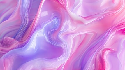 Canvas Print - Abstract Swirling Pink and Purple Liquid Texture