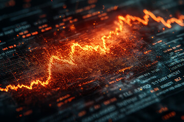 Fototapete - A newspaper headline about a stock market crash, symbolizing media coverage of economic crises. Concept of business.