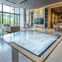 a touch screen with beautiful home renovation inspiration on the screen