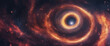 © FrameFinesse - A black hole in space a colorful fantastic illustration of stars in space 3d artwork