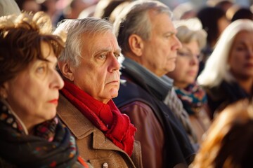 Canvas Print - Unidentified people at the event in Stockholm.