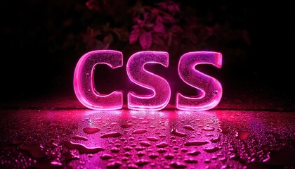 Poster - Dynamic CSS Design with Neon Effects