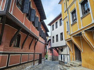 The old town of city of Plovdiv, Bulgaria