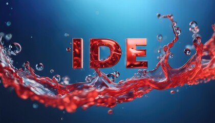 Poster - Innovative IDE Technology Highlighted with Dynamic Liquid Effects
