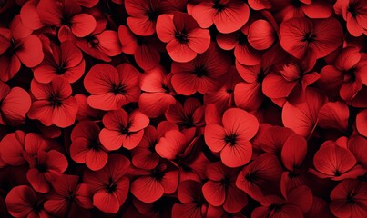 vibrant red flower pattern