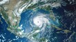© Ahmad-Muslimin - Satellite Image of Hurricane Over the Gulf of Mexico
