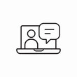 © agv - webinar online online meeting icon sign vector