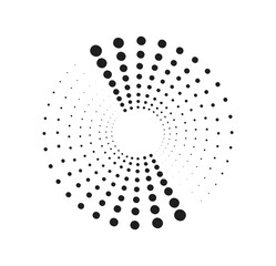 Wall Mural - high speed line concept. digital motion, sparkles and rays. dotted curved pattern. futuristic techno