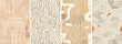 © Mirror Flow - A set of four abstract posters in earthy tones. The pattern is designed for use as a background texture or design element on various products such as stationery, packaging, wallpaper, posters, etc.