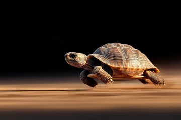 Fast Moving Tortoise with Rocket Propulsion