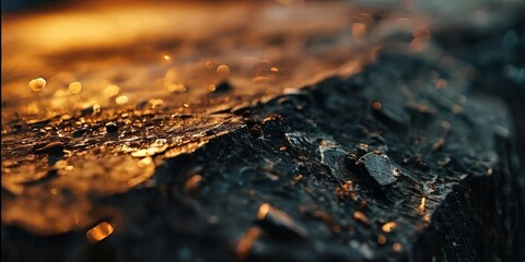 Poster - A close up of a rock with a lot of texture