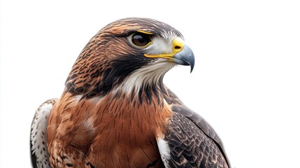 hawk isolated on white background