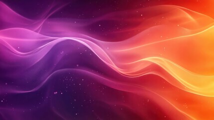 Wall Mural - a colorful background with wavy lines and stars