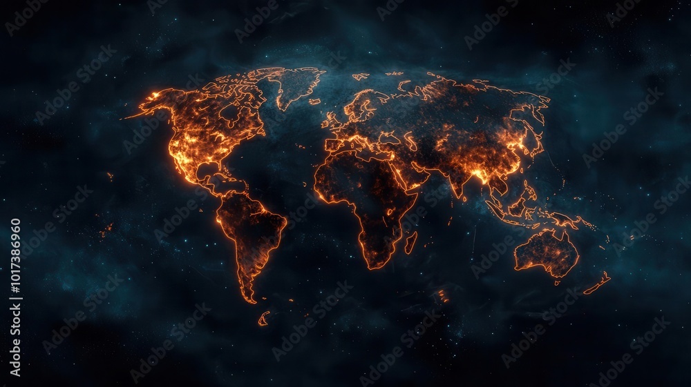 Global weather monitoring dashboard, with colorcoded data points ...