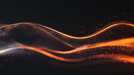 Poster - Abstract Flowing Waves with Glowing Particles