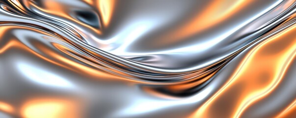 Poster - Dynamic 3D Abstract Background with Smooth Curves
