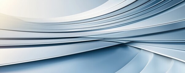 Poster - Smooth 3D Abstract Background with Dynamic Curves