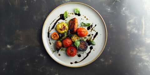 a plate of food on a table