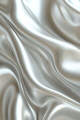 Poster - A silky, shimmering fabric drapes elegantly, showcasing smooth waves and a lustrous sheen.