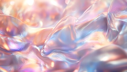 a colorful, fluid surface with iridescent textures, creating a dreamy, abstract visual effect remini