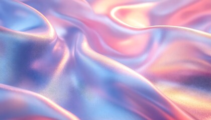 Poster - A vibrant, flowing texture of pastel colors creating a dreamy, abstract surface with soft waves and intricate patterns.