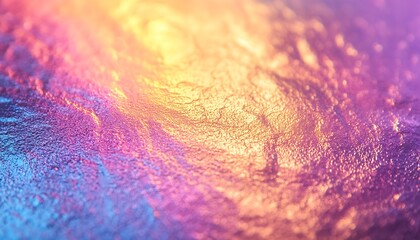 Poster - A vibrant abstract image displaying a swirl of multicolored hues blending together, creating a dynamic and visually striking texture.