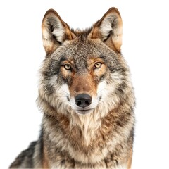 Sticker - Steppe Wolf on Transparent Background isolated 