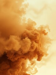 Brown smoke background brown dust particle exhale in the air Smoke Explosion Backdrop