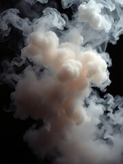 An abstract image of fire and smoke on a black background Smoke Explosion Backdrop