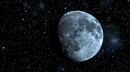Wall Mural - moon in the night sky.