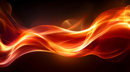 Wall Mural - Abstract Fire Wave.