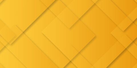 Poster - Abstract modern orange and yellow pattern geometric luxury gradient line background random square shape design. 3d shadow effects, modern design template background. layered geometric triangle shapes.