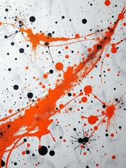 Black and orange paint splatter grunge texture background Smoke Explosion Backdrop