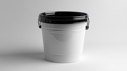 Poster - White Bucket with Black Lid