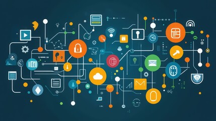 Poster - Discover how big data transforms digital marketing strategies, leveraging extensive internet networks