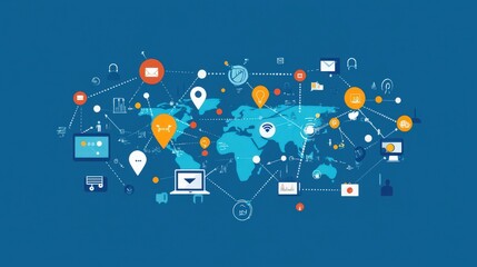 Poster - Discover the power of digital marketing in a world connected by extensive internet networks and big data