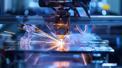 Poster - Uncover the advancements in digital manufacturing, where 3D printing and automated systems streamline production processes.
