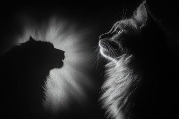 Wall Mural - Cat's Shadow