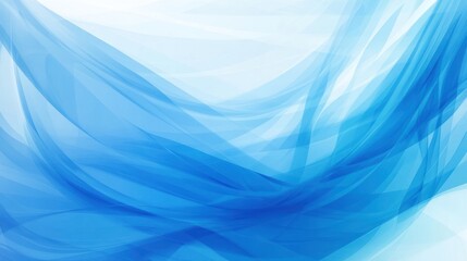 Poster - Blue abstract background vector: Vectorized blue abstract background with smooth lines and shapes, scalable for any design need.