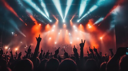Poster - Concert lighting A critical element of live shows, important for creating atmosphere and enhancing the visual experience.