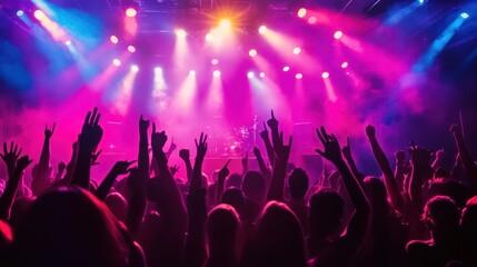 Poster - Concert lighting A critical element of live shows, important for creating atmosphere and enhancing the visual experience.