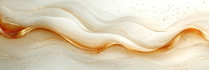 Sticker - Abstract Gold Wave