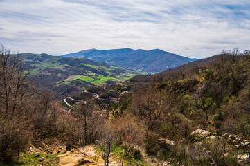 sightseeing during a visit to the village of Castelmezzano, Potenza