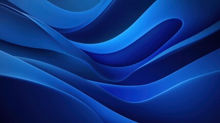 Poster - Minimalist blue abstract background: Simple and sleek blue background with clean lines and soft gradients, exuding elegance and modernity.