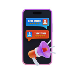 Poster - 3D Testimonial Marketing with Star Ratings