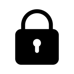 lock glyph icon