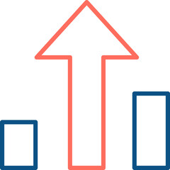 Sticker - illustration of a icon graph