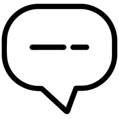 Aufkleber - chat bubble icon representing communication and messaging features in websites and mobile applicatio