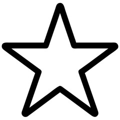 Aufkleber - star icon representing favorites, ratings, or highlights for websites and mobile applications interf