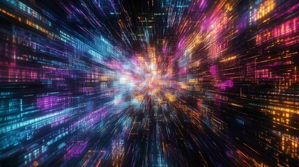 Digital background for tech, AI, data, audio, graphics, and more